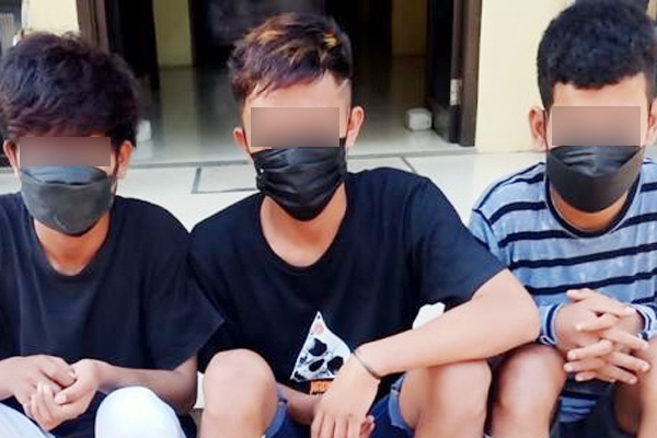 Para pelaku yang ditangkap