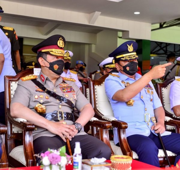 TNI Marsekal Hadi Tjahjanto dan Kapolri Jenderal Listyo Sigit Prabowo