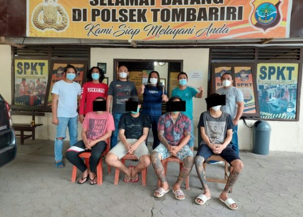 Para pelaku yang ditangkap
