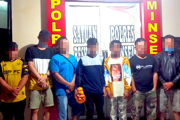 Kawanan pencuri yang diamankan