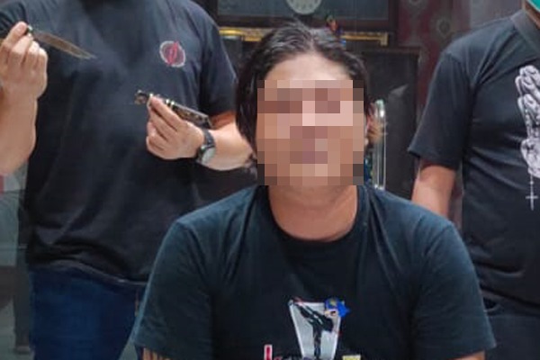 Lelaki yang mabuk saat ditangkap