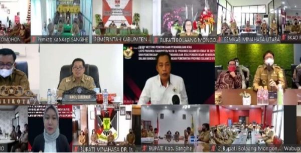 Pelaksanaan Entry Meeting Kepala BPK Perwakilan Sulut, Karyadi, S.E., M.M., Ak., CA., CFrA., CSFA, bersama 16 Kepala Daerah di Sulut