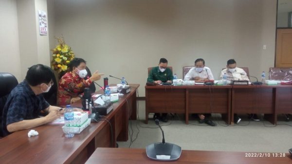 Suasana saat Rapim dan Ketua AKD DPRD Sulut digelar, Kamis (10/2/2022)