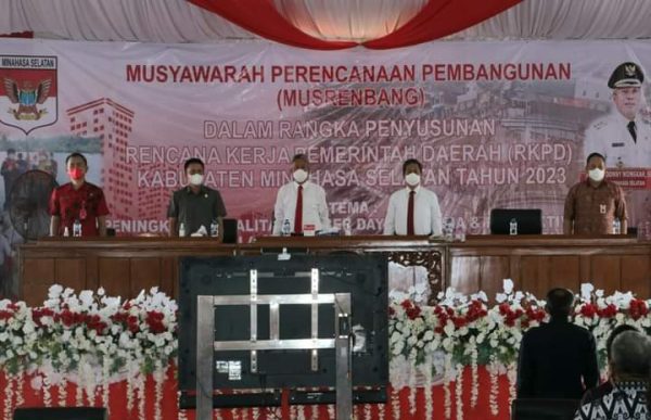 Musyawarah Perencanaan Pembangunan RKPD Kabupaten Minahasa Selatan Tahun 2023
