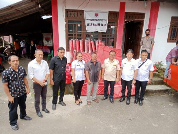 Desa Maliku 1 mendapatkan bantuan dari Pemerintah Kabupaten Minsel.