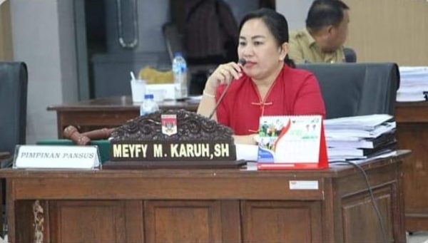 Ketua Panitia Khusus ( Pansus ) Meivy Karuh. SH