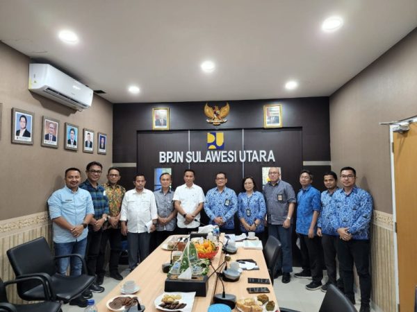 Bupati Boltim Kembali saat berkunjung ke Balai Pelaksanaan Jalan Nasional (BPJN) Sulawesi Utara