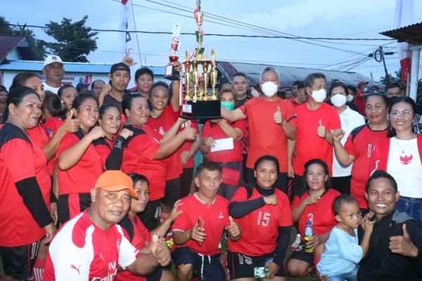 Final Bola Kaki Wanita Kejuaraan Piala Ketua TP-PKK Minsel