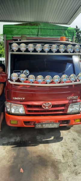 Mobil truck yang diamankan.