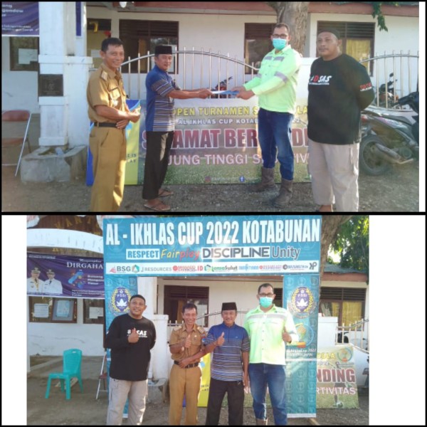 PT Jreresources berikan sumbangan ke Panitia Turnamen Al-Ikhlas Cup 2020