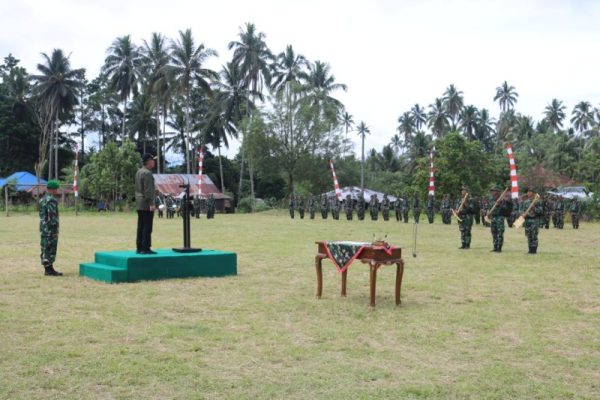 Upacara Pembukaan TNI Manunggal Membangun Desa (TMMD) Ke-115 Di Kabupaten Minahasa Selatan Tahun 2022