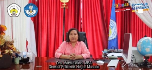 Direktur Politeknik Negeri Manado (Polimdo) Dra. Maryke Alelo, MBA