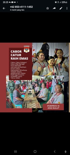 Atlet Cabang Olahraga (Cabor) Catur putri