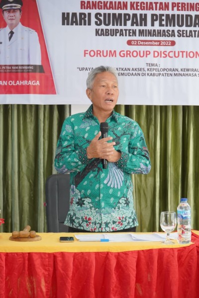 Bupati Minsel Frangky D Wongkar